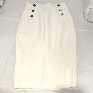 White Midi Skirt